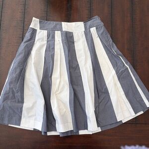 Boden Blue and White A-Line Skirt